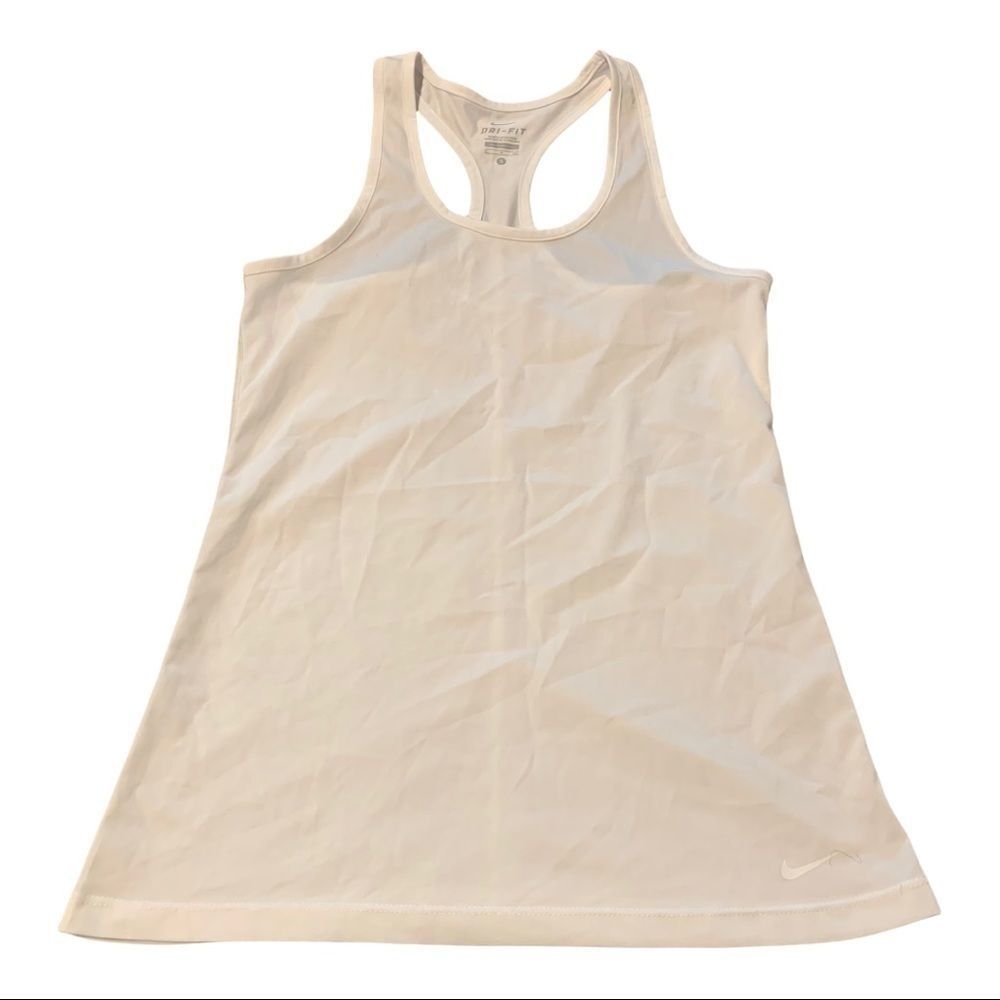 NIKE Dri-fit Women’s White Athletic Tank Small